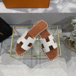Hermes new woven slippers