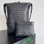 Bottega Veneta BV Woven Shoulder Bag Black #653118