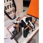 Hermes 6.5cm medium heel sandals