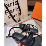 Hermes 6.5cm medium heel sandals