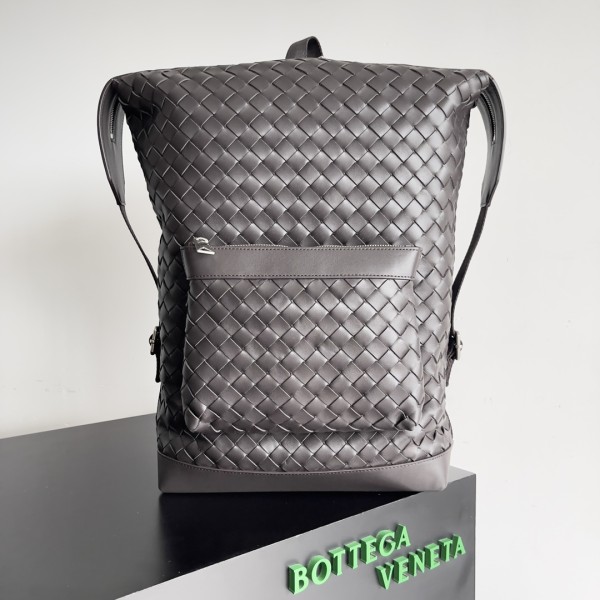 Bottega Veneta BV 编织双肩包 巧克力棕色 #653118