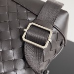 Bottega Veneta BV 编织双肩包 巧克力棕色 #653118