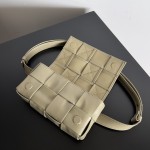 Bottega Veneta BV four compartment belt bag mini cassette taupe #651053
