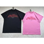 Balenciaga...🔥Flame floral print round neck and short sleeves