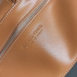 Bottega Veneta bv Cassette embroidered thread five compartment leather handbag Brown wood #758105