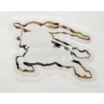 Burberry...Equestrian Concave-Convex Three-dimensional Double Layer Laser Embossed Embossed T-Shirt