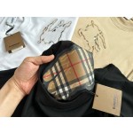 Burberry...Equestrian Concave-Convex Three-dimensional Double Layer Laser Embossed Embossed T-Shirt