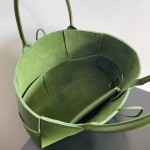 Bottega Veneta bv torte bag grained green pepper green large #609175