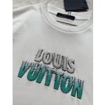 Louis Vuitton Heavy Industry Gradient Beaded Beaded Short Sleeve T