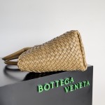 Bottega Veneta bv vegetable basket medium mustard green #608810