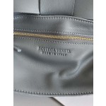 Bottega Veneta Cassette 5-panel lychee print Lightning Grey #666870