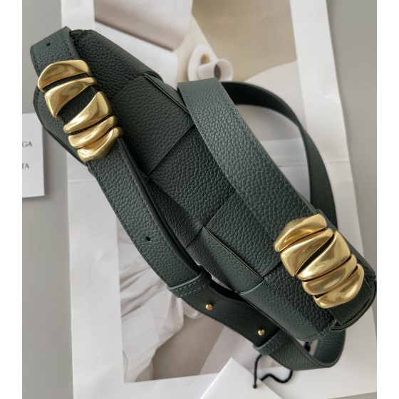 Bottega Veneta Cassette 5-panel lychee print Maple Brown #666870