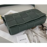 Bottega Veneta Cassette 5-panel lychee print Maple Brown #666870