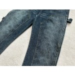 Louis Vuitton...three-dimensional embossed denim trousers