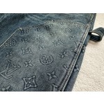 Louis Vuitton...three-dimensional embossed denim trousers