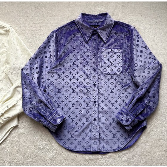 Louis Vuitton...velvet embossed shirt coat