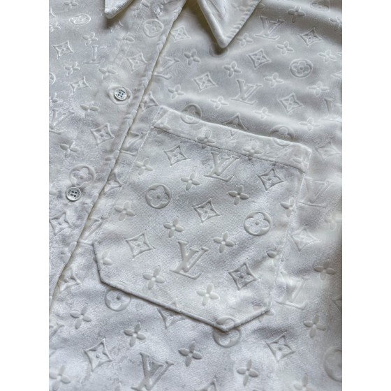 Louis Vuitton...velvet embossed shirt coat