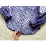 Louis Vuitton...velvet embossed shirt coat