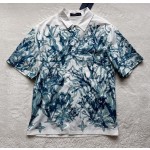 Louis Vuitton...seagrass lapel short-sleeved shirt