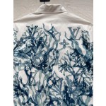 Louis Vuitton...seagrass lapel short-sleeved shirt