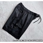 Prada... New triangle logo tooling multi-pocket functional shorts