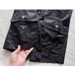 Prada... New triangle logo tooling multi-pocket functional shorts