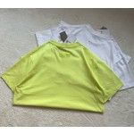 Dior...new large letter embroidery round neck short sleeves