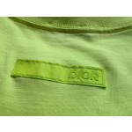 Dior...new large letter embroidery round neck short sleeves
