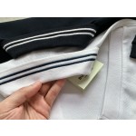 Burberry…NEW Neckline Full Embroidered   Equestrian Knight Logo Trim Cotton Piqué Short Sleeve Polo Shirt