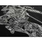 Burberry…White Knight Large Embroidered Crew Neck Sweatshirt