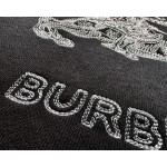 Burberry…White Knight Large Embroidered Crew Neck Sweatshirt