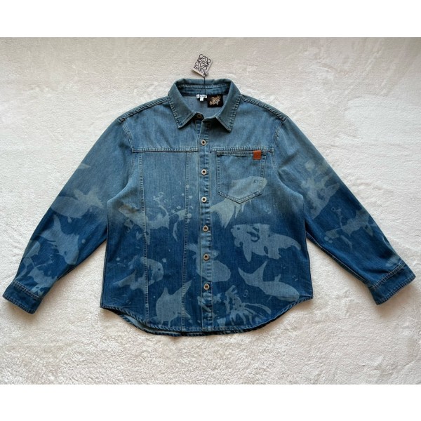 Loewe…Goldfish Print Denim Jacket