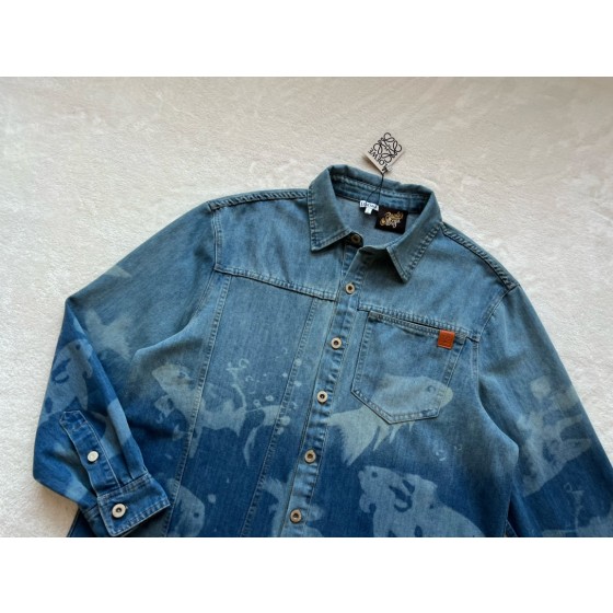 Loewe…Goldfish Print Denim Jacket