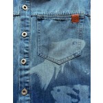 Loewe…Goldfish Print Denim Jacket