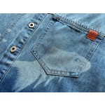 Loewe…Goldfish Print Denim Jacket