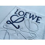 Loewe...Blue Embroidered Pocket Round Neck Short Sleeves