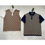 Gucci... jacquard color matching Polo shirt 👍 very foreign style color contrast