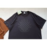 Burberry…checkerboard print round neck short sleeves