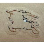 Burberry...Equestrian Concave-Convex Three-dimensional Double Layer Laser Embossed Embossed T-Shirt