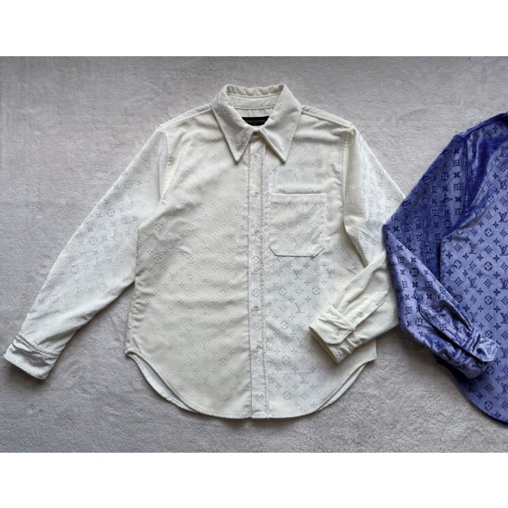 Louis Vuitton... [Velvet Embossed Shirt Jacket]