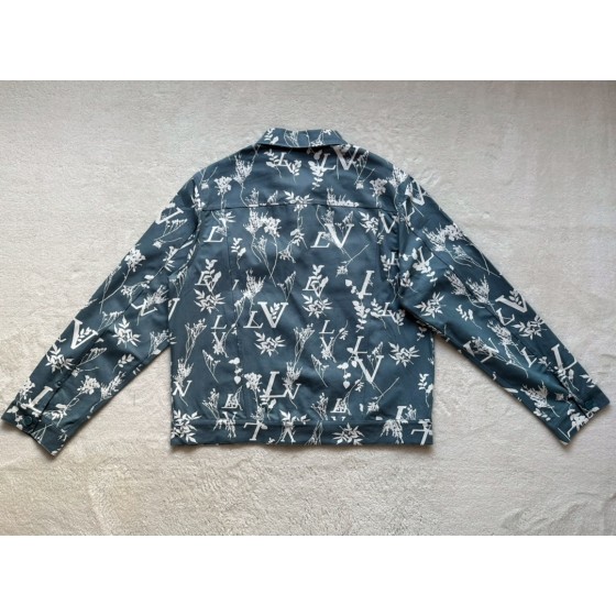 Louis Vuitton...leaf pattern denim jacket jacket