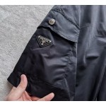 Prada... New triangle logo tooling multi-pocket functional shorts