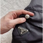 Prada... New triangle logo tooling multi-pocket functional shorts