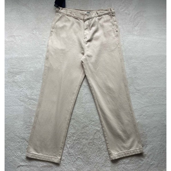 Prada…new denim workwear triangle trousers