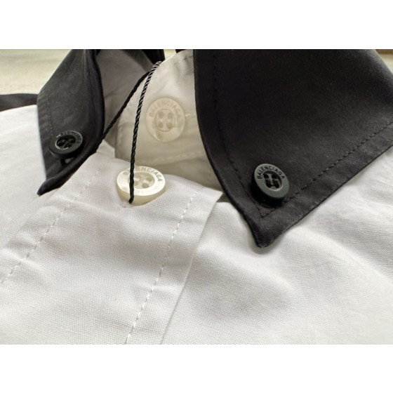 Balenciaga…oversized paneled shirt