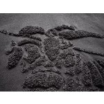 Burberry...Big Horse Towel Embroidered All Black Round Neck Short Sleeves