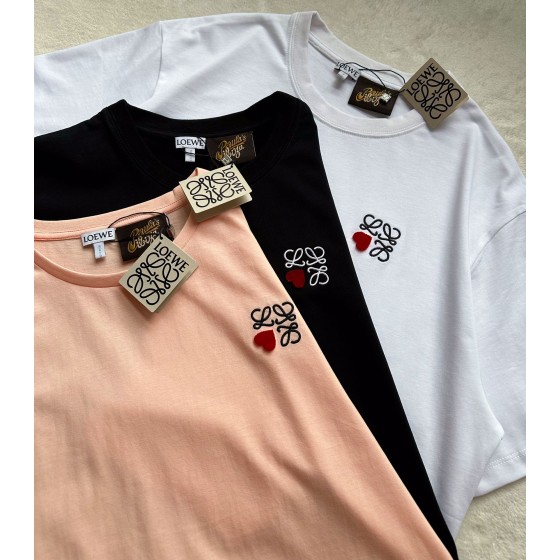 Loewe 520 series three-dimensional toothbrush embroidery embroidery embroidery short sleeves