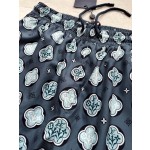 Louis Vuitton new full flower barrage beach sports leisure shorts