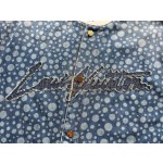 Louis Vuitton Polka Dot Print Denim Short Sleeve Shirt Jacket
