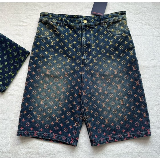 Louis Vuitton Symphony Gradient Jacquard Denim Suit • Shorts